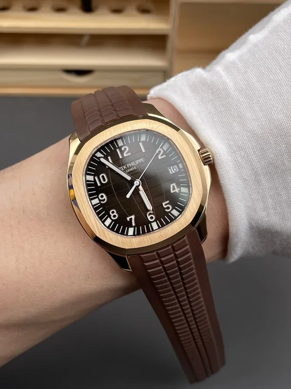 Patek Philippe Aquanaut Rose Gold Brown Dial 5167R 40mm