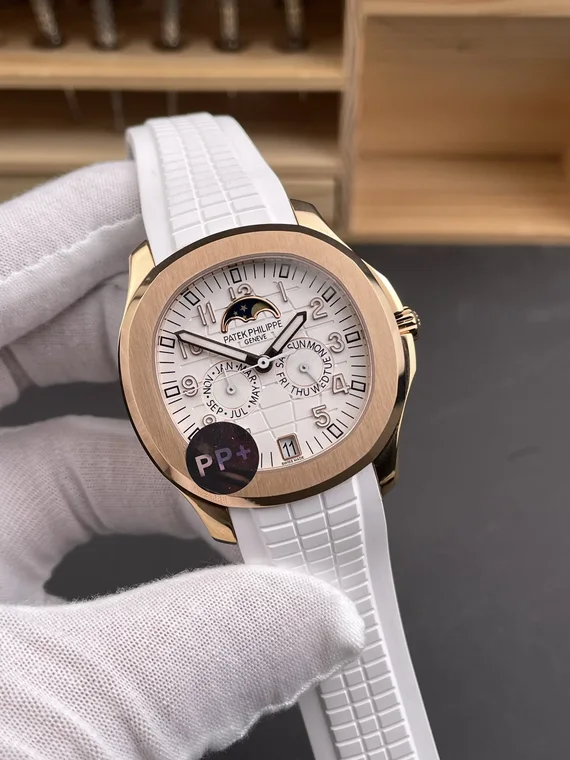 Patek Philippe Aquanaut Rose Gold White Dial 5261