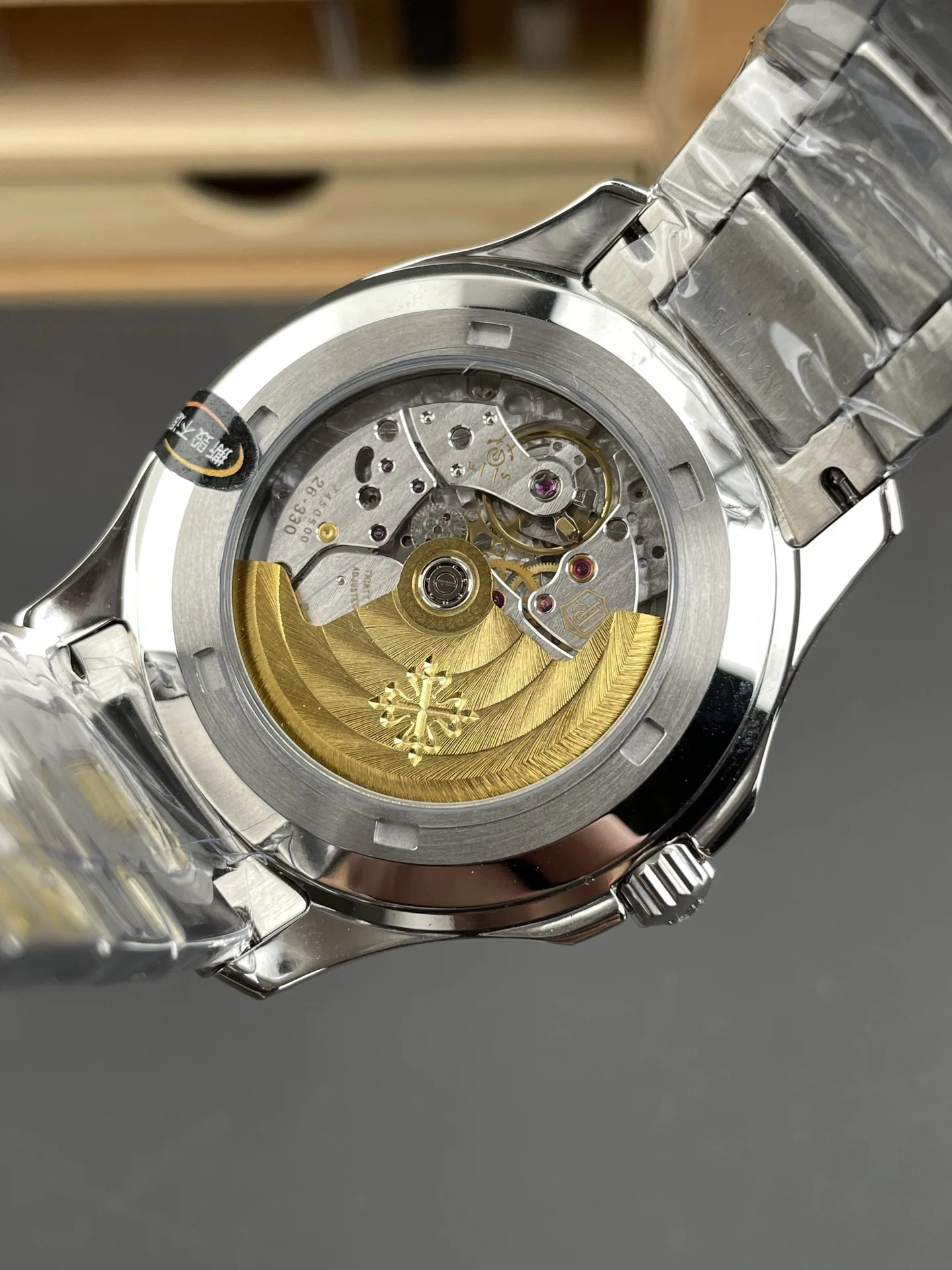 Patek Philippe Aquanaut Steel 5167 — photographed off the sweep