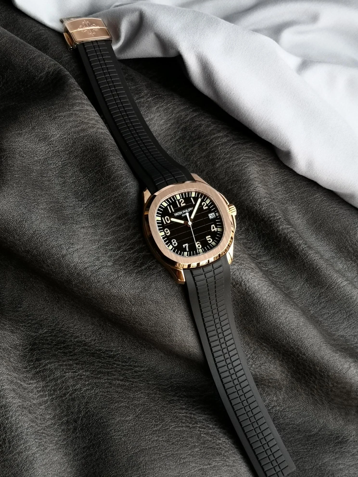 Patek Philippe Brown Dial — photographed off the sweep