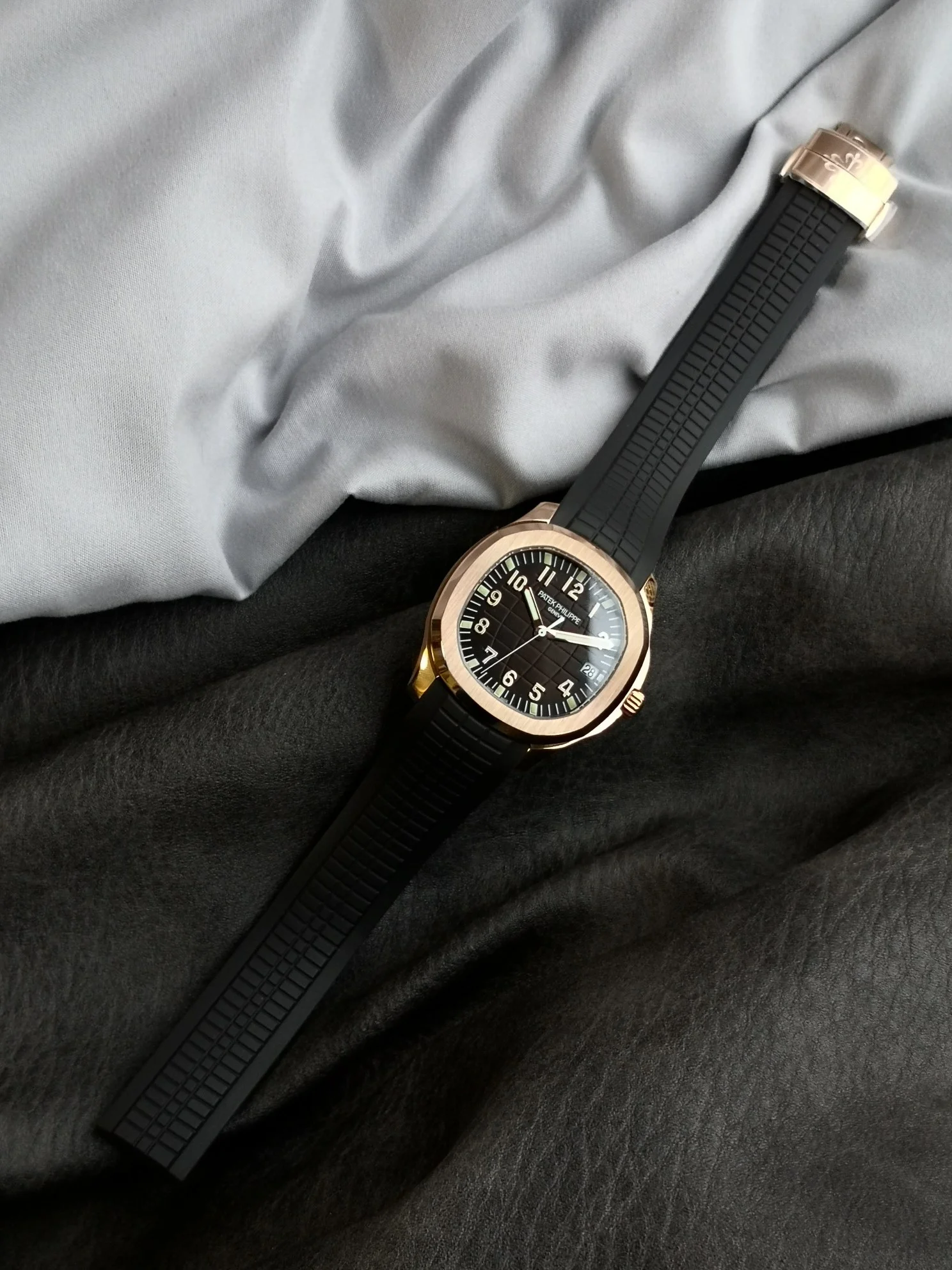 Patek Philippe Brown Dial — photographed off the sweep
