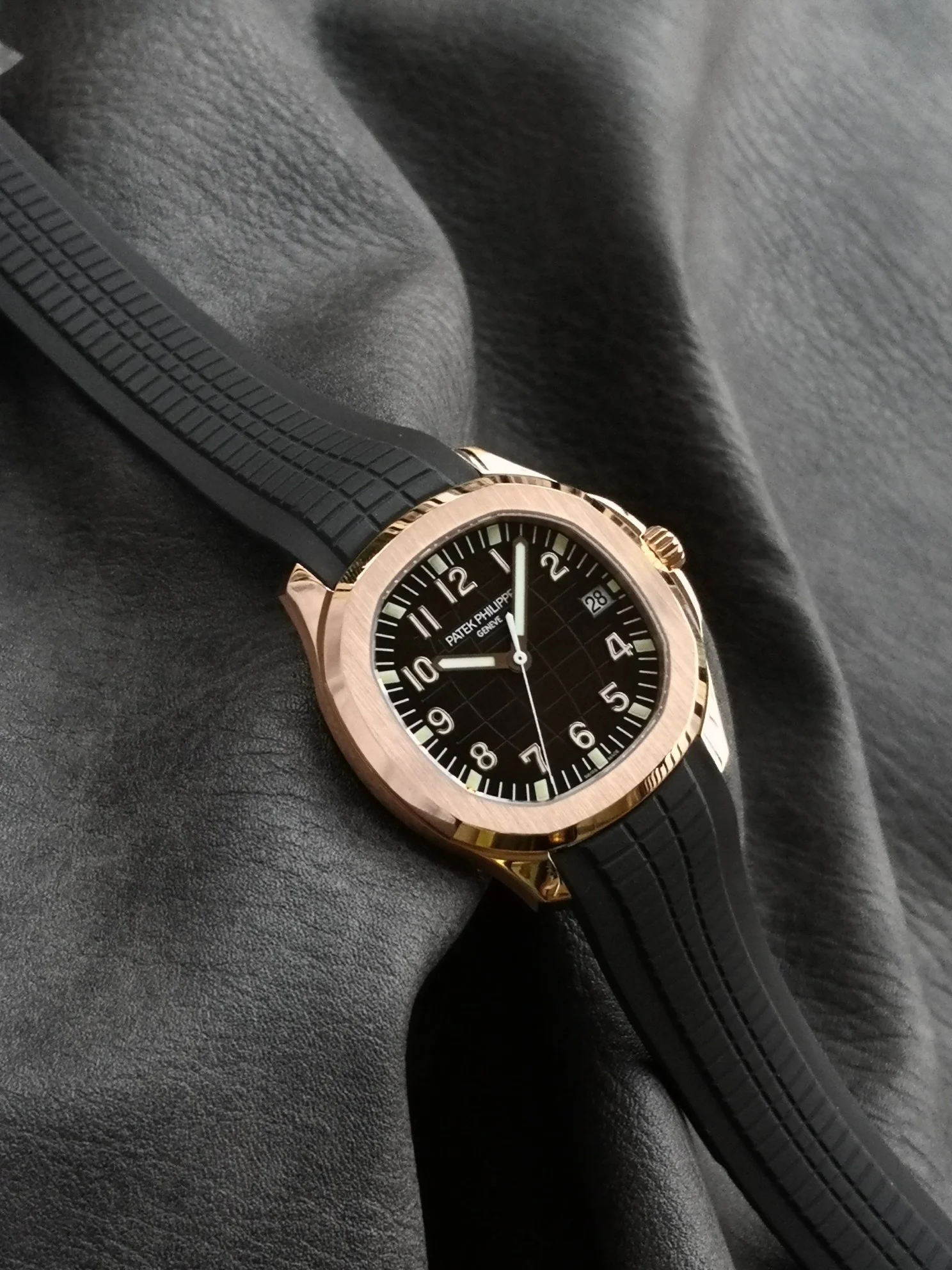 Patek Philippe Brown Dial — photographed off the sweep