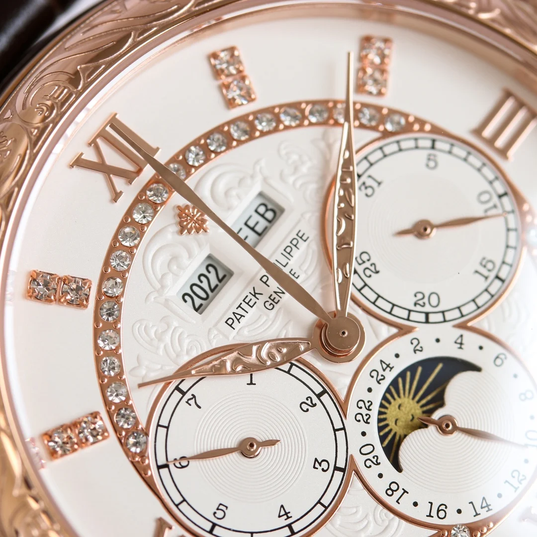 Patek Philippe Calatrava Perpetual Calendar 42mm — photographed off the sweep