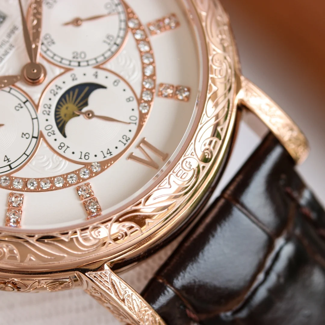 Patek Philippe Calatrava Perpetual Calendar 42mm — photographed off the sweep