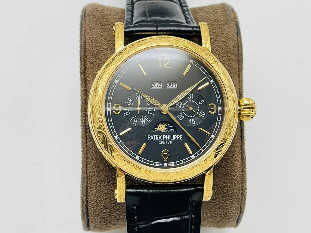 Patek Philippe Calatrava Perpetual Calendar 42mm — photographed off the sweep