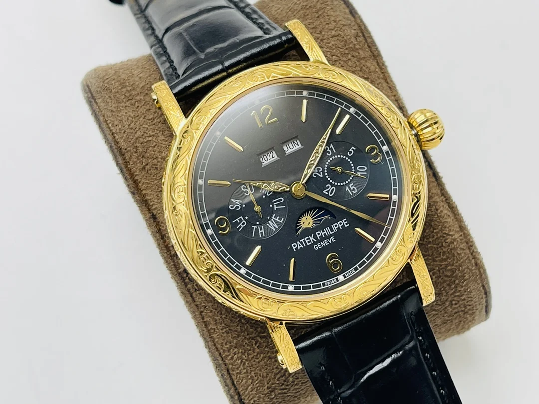 Patek Philippe Calatrava Perpetual Calendar 42mm — photographed off the sweep