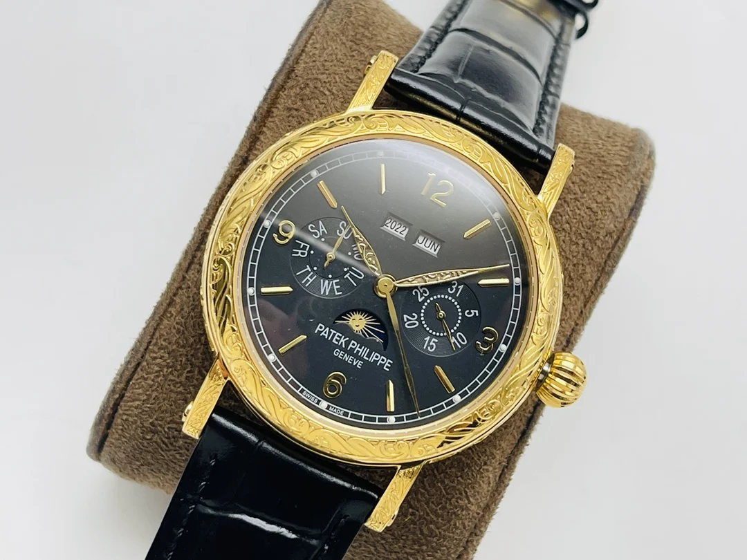 Patek Philippe Calatrava Perpetual Calendar 42mm — photographed off the sweep