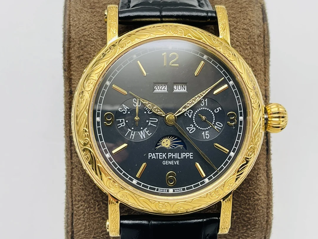Patek Philippe Calatrava Perpetual Calendar 42mm — photographed off the sweep