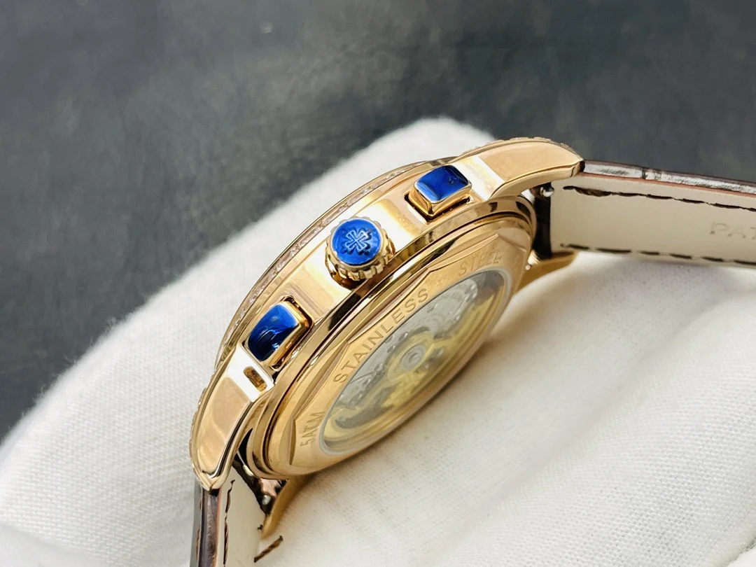 Patek Philippe Calatrava Perpetual Calendar Silver Dial — photographed off the sweep