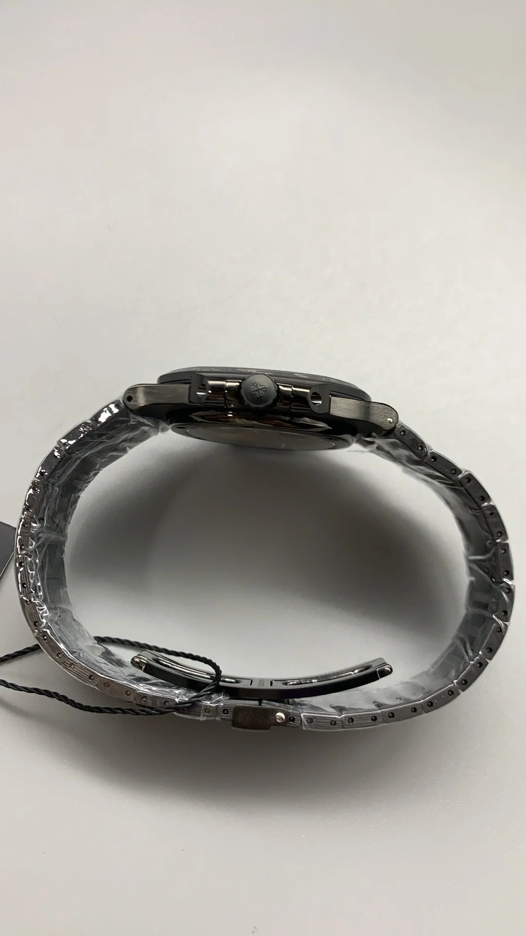 Patek Philippe Carbon 5711 — photographed off the sweep
