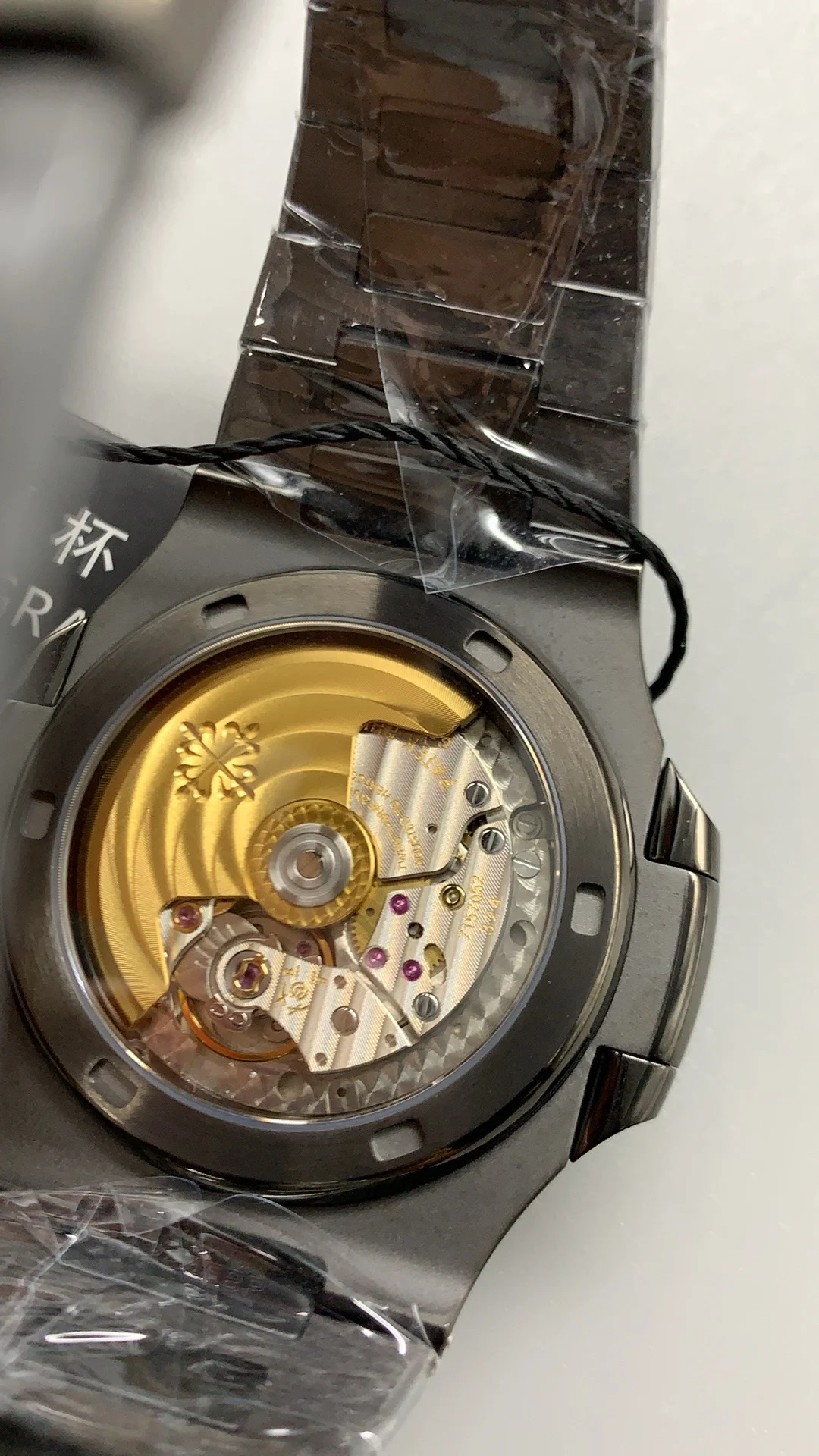 Patek Philippe Carbon 5711 — photographed off the sweep