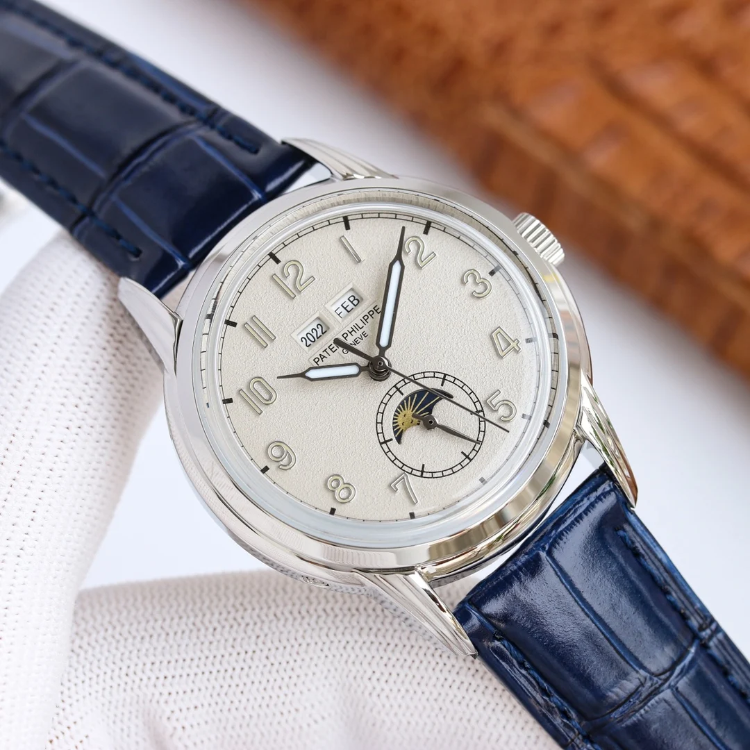 Patek Philippe Chocolate Steel Brown Dial 40mm — photographed off the sweep