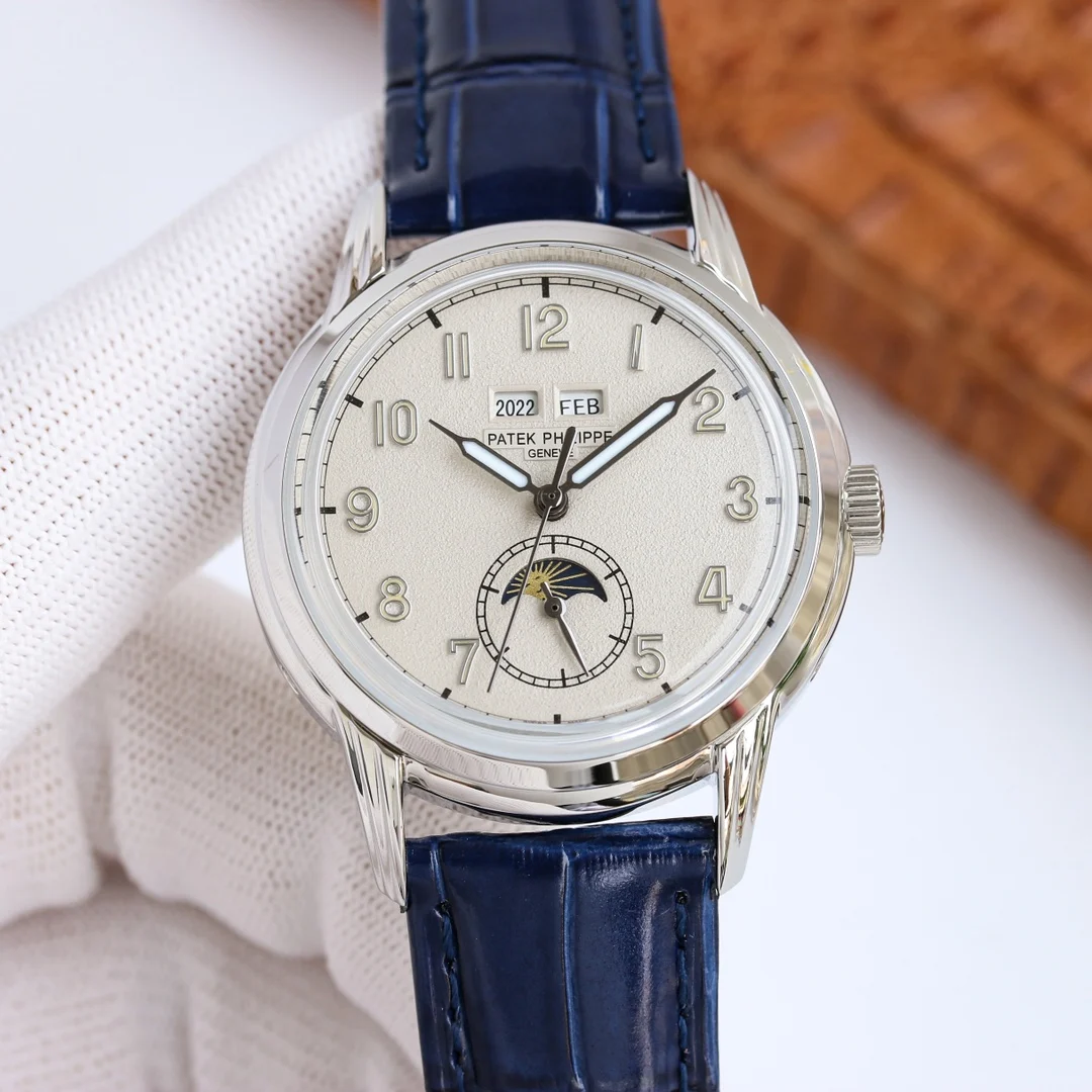 Patek Philippe Chocolate Steel Brown Dial 40mm — photographed off the sweep