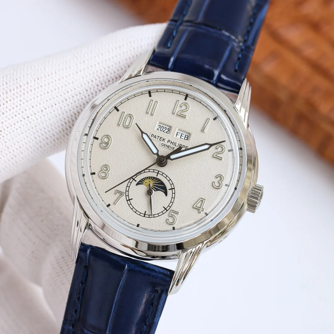 Patek Philippe Chocolate Steel Brown Dial 40mm — photographed off the sweep