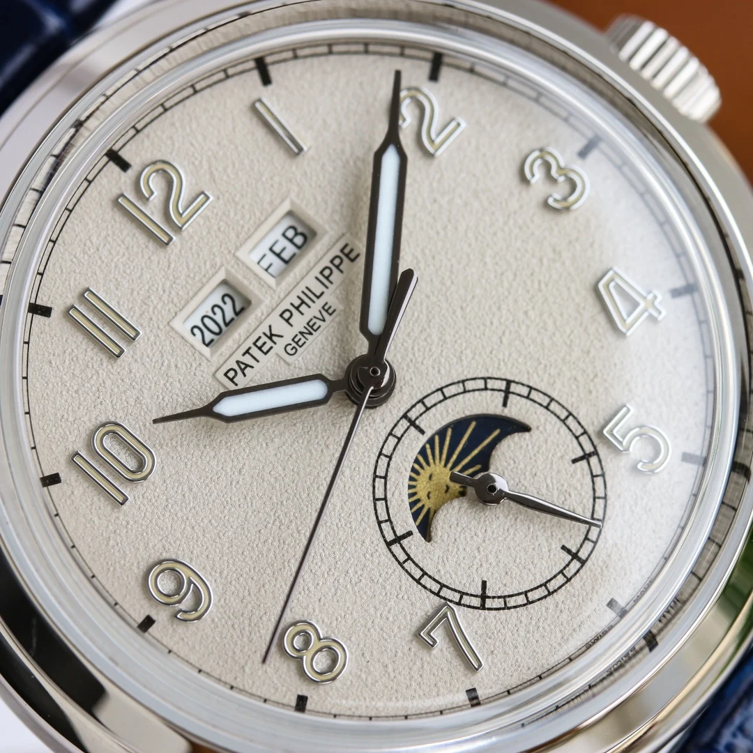 Patek Philippe Chocolate Steel Brown Dial 40mm — photographed off the sweep
