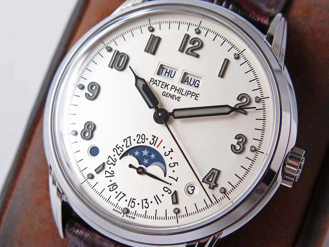 Patek Philippe Chocolate Steel Brown Dial 40mm — photographed off the sweep