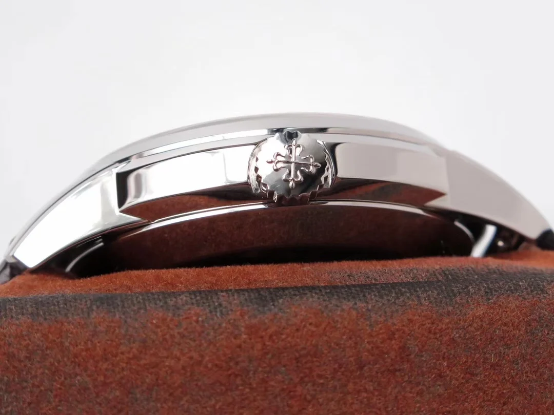 Patek Philippe Chocolate Steel Brown Dial 40mm — photographed off the sweep