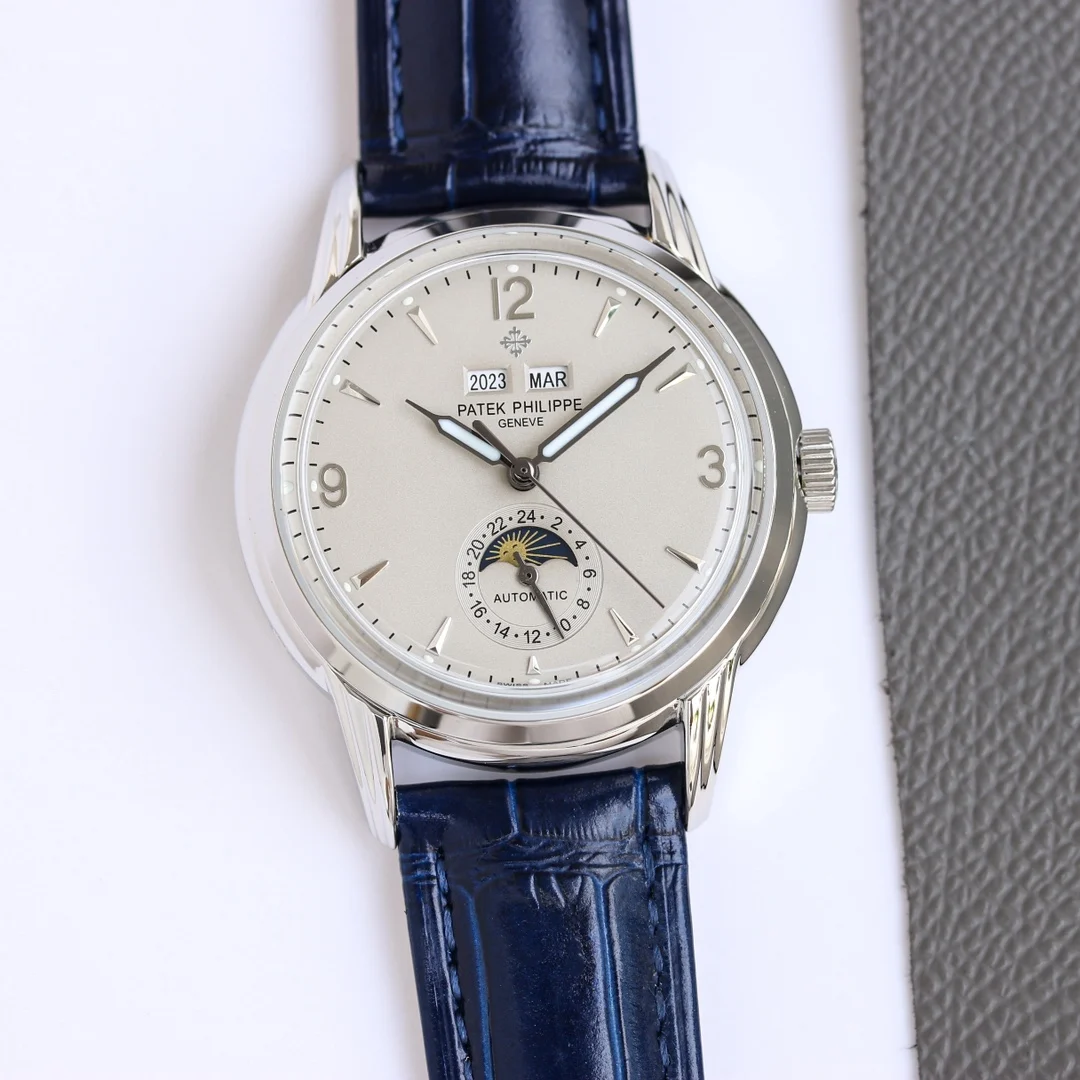 Patek Philippe Chocolate Steel Brown Dial 40mm — photographed off the sweep