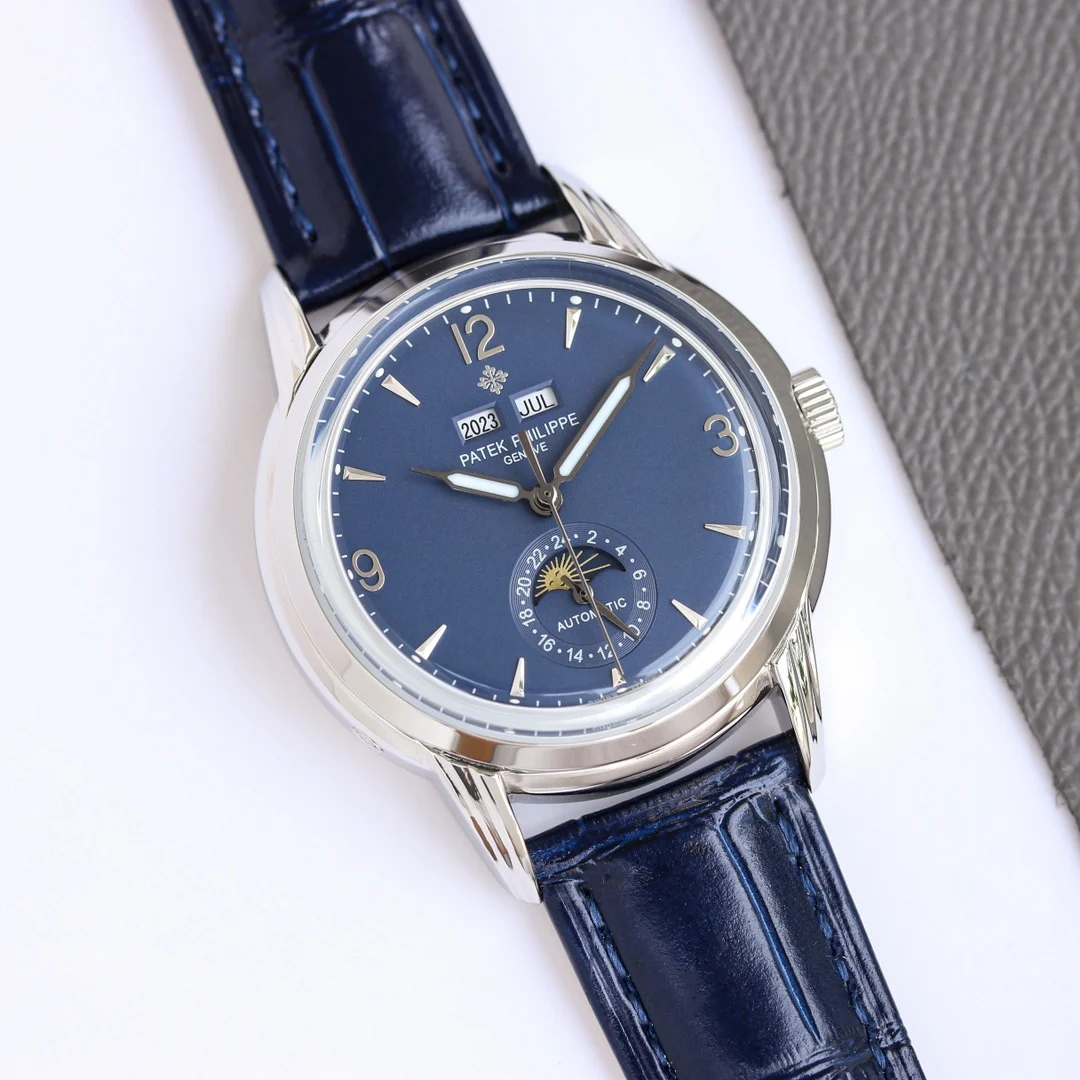 Patek Philippe Chocolate Steel Brown Dial 40mm — photographed off the sweep