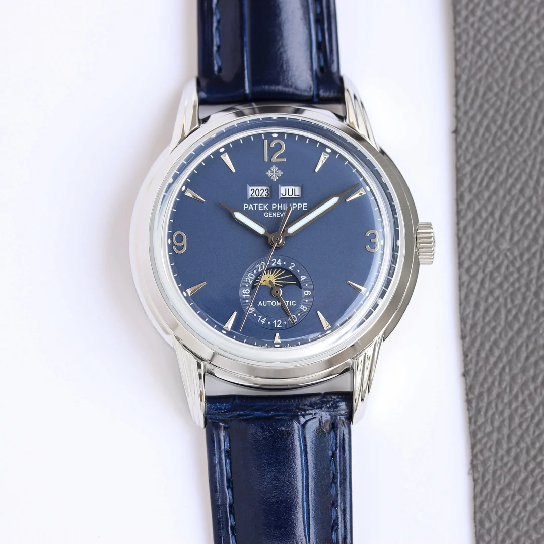 Patek Philippe Chocolate Steel Brown Dial 40mm — photographed off the sweep