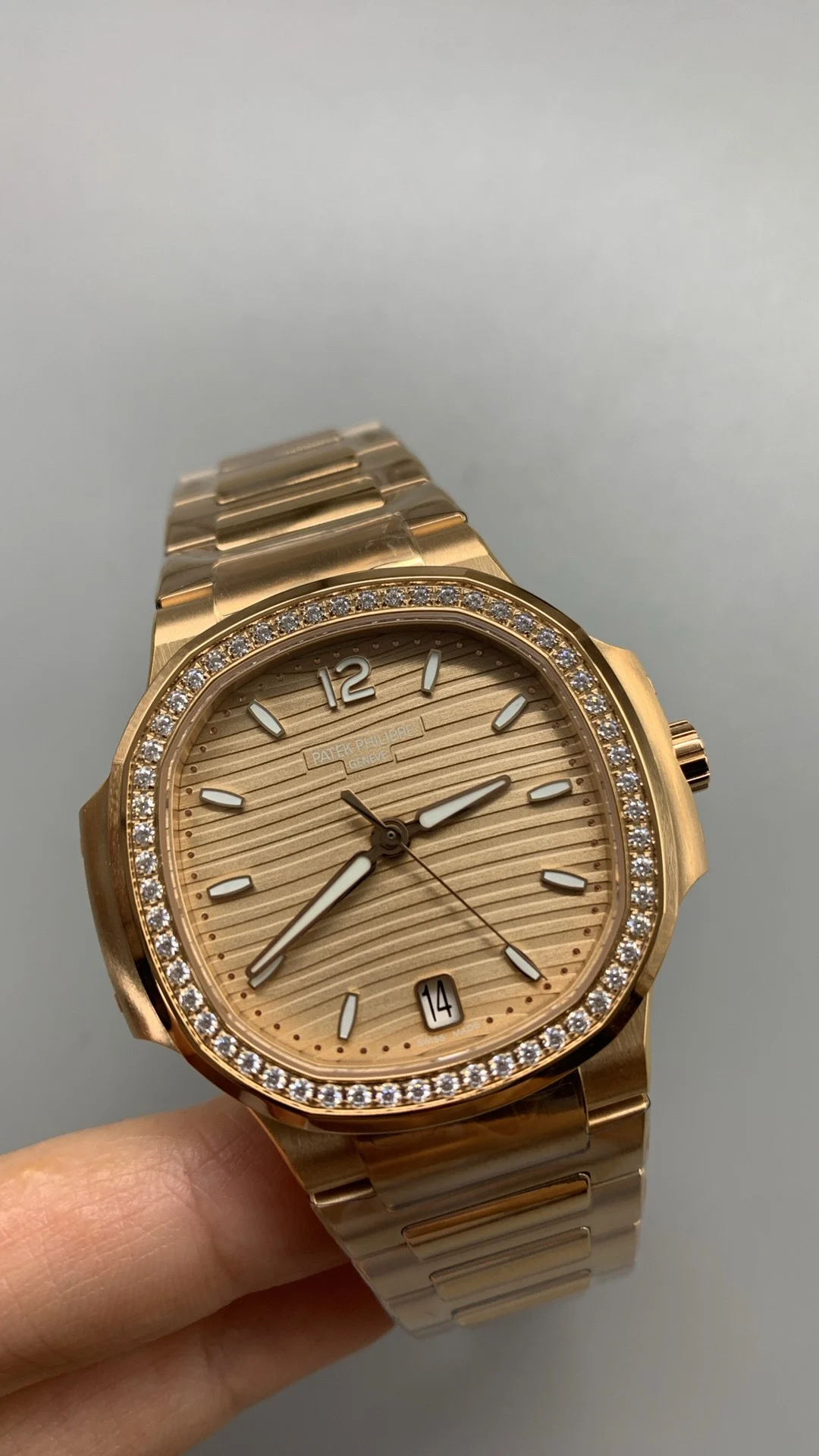 Patek Philippe Diamond-Set 7118 — photographed off the sweep