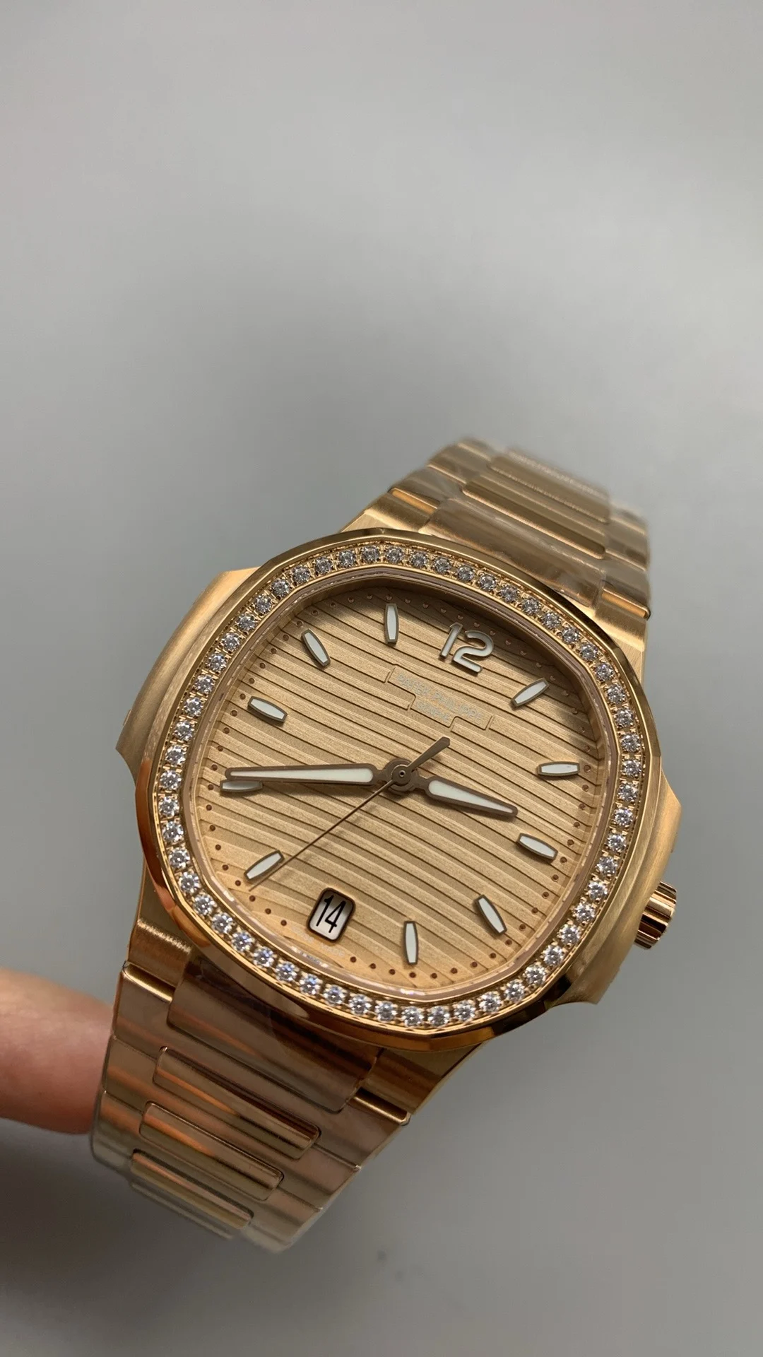 Patek Philippe Diamond-Set 7118 — photographed off the sweep