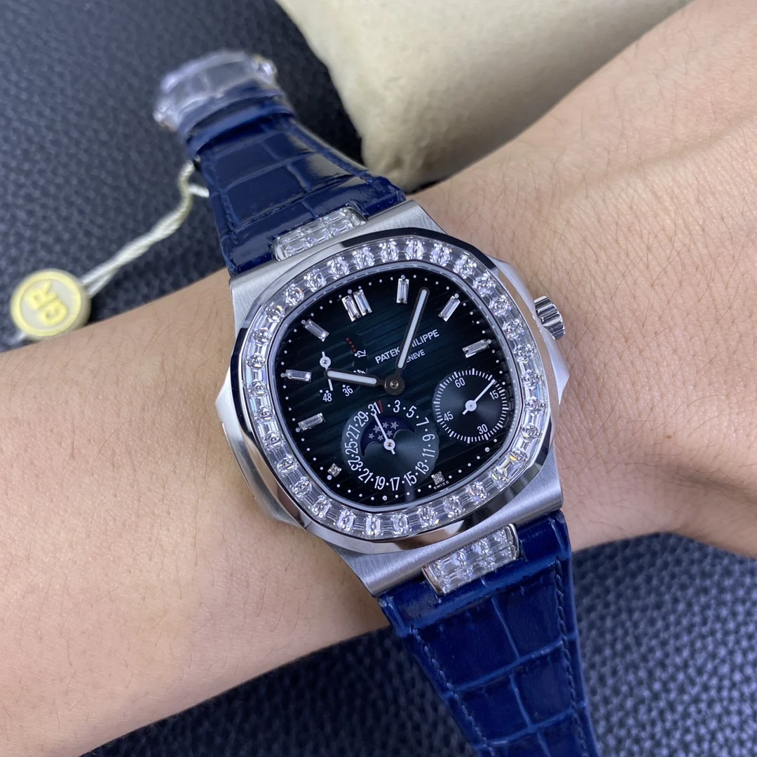 Patek Philippe Diamond-Set — photographed off the sweep