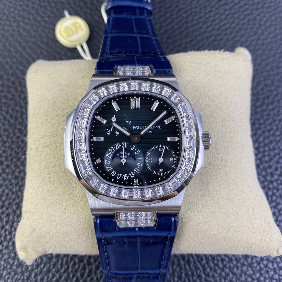 Patek Philippe Diamond-Set — photographed off the sweep
