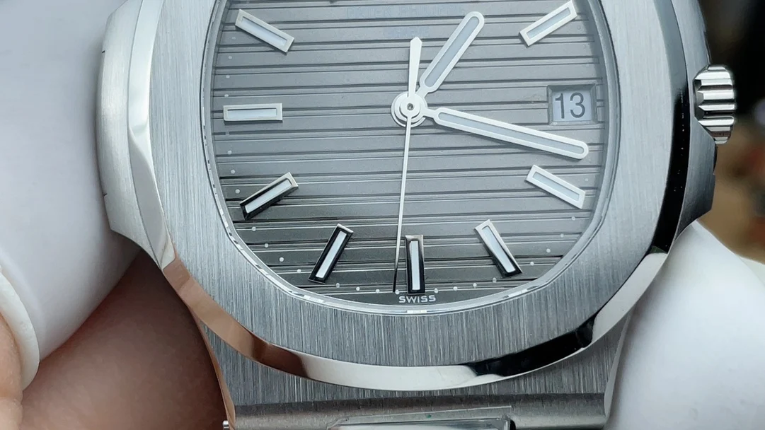 Patek Philippe Grey Dial 5711 — photographed off the sweep
