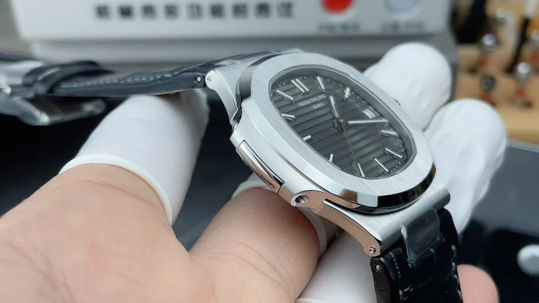 Patek Philippe Grey Dial 5711 — photographed off the sweep