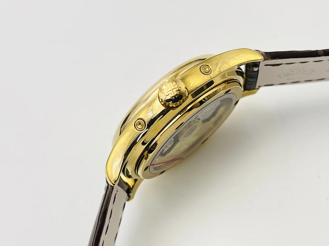 Patek Philippe Moon Phase 5146R 39mm — photographed off the sweep