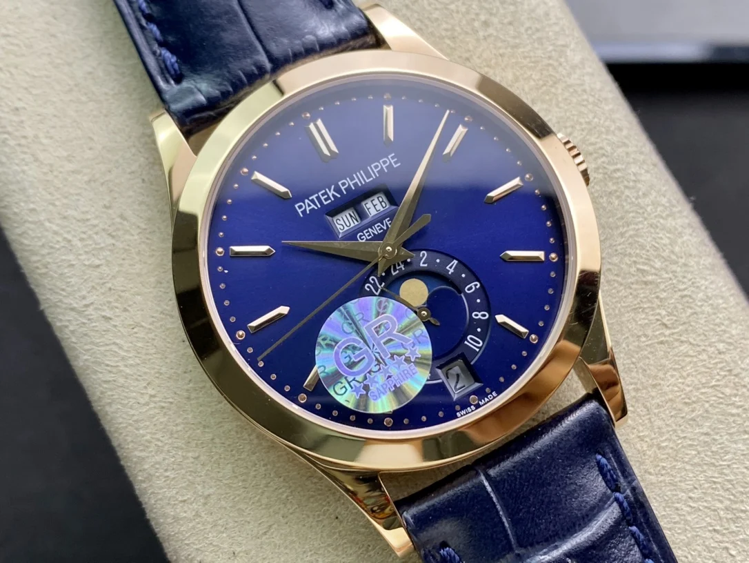 Patek Philippe Moon Phase 5396 — photographed off the sweep