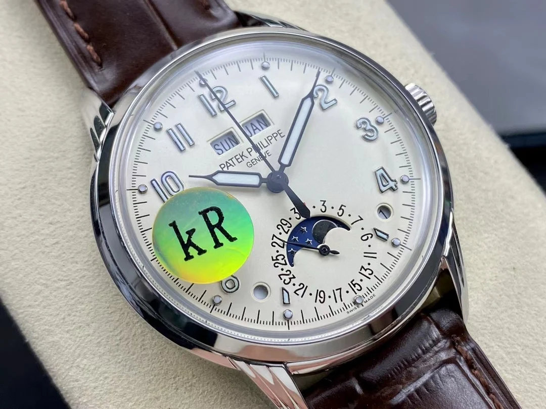 Patek Philippe Moon Phase Steel — photographed off the sweep