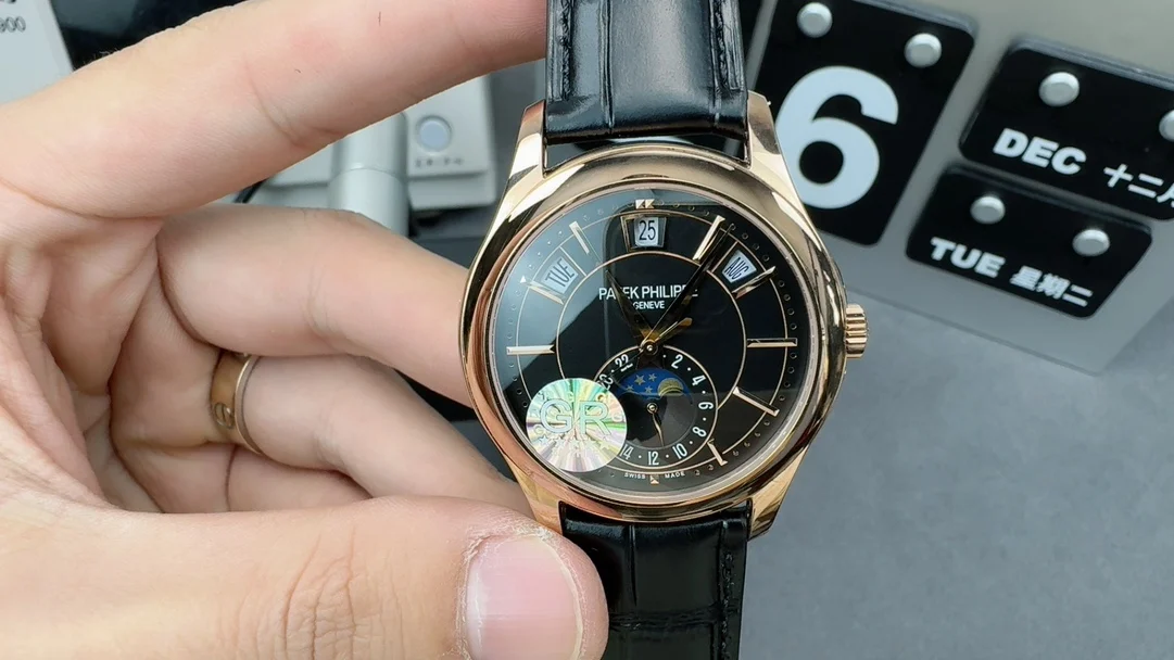 Patek Philippe Moon Phase — photographed off the sweep