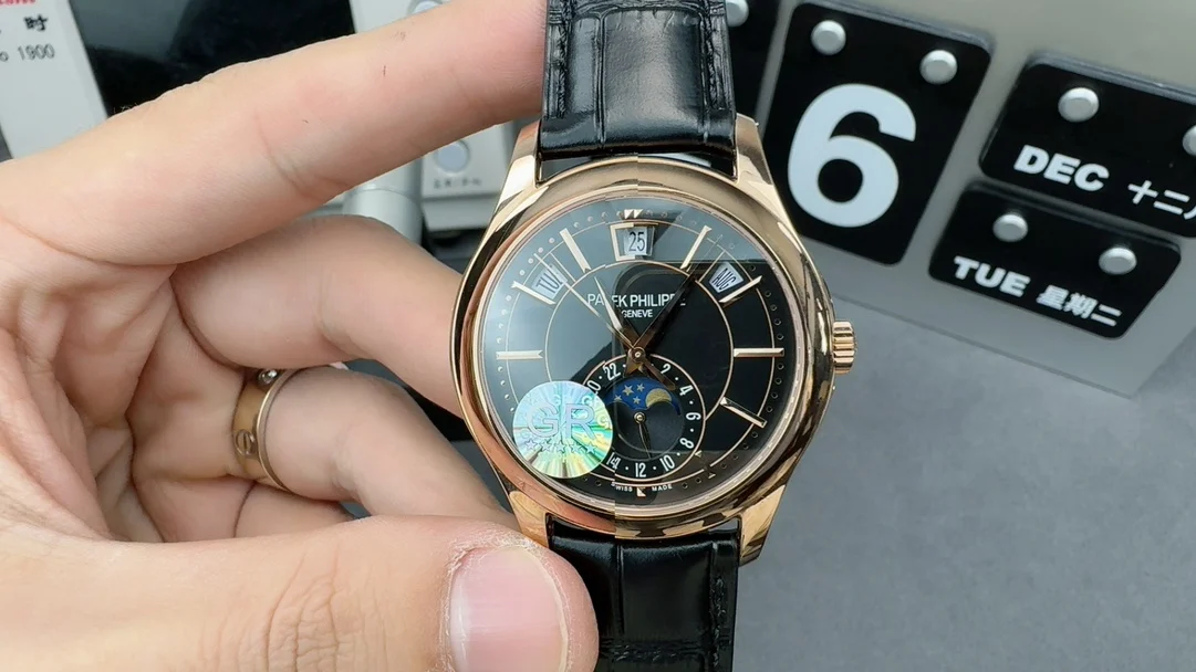 Patek Philippe Moon Phase — photographed off the sweep