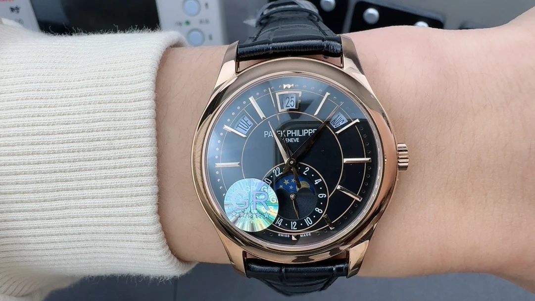 Patek Philippe Moon Phase — photographed off the sweep
