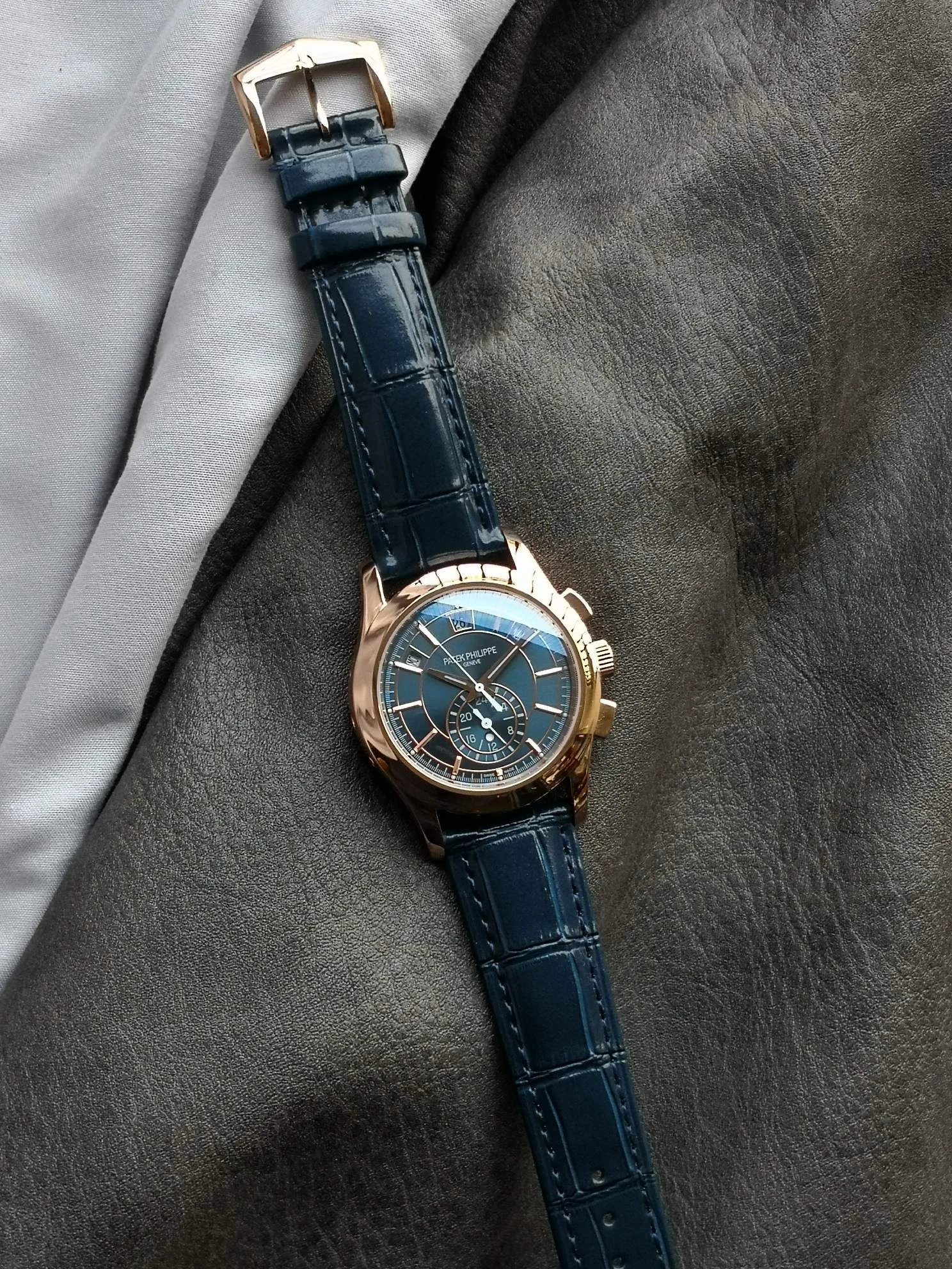 Patek Philippe Nautilus — photographed off the sweep