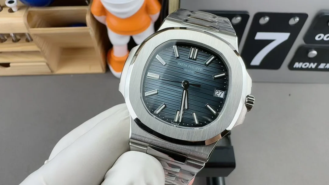 Patek Philippe Nautilus 5711 — photographed off the sweep