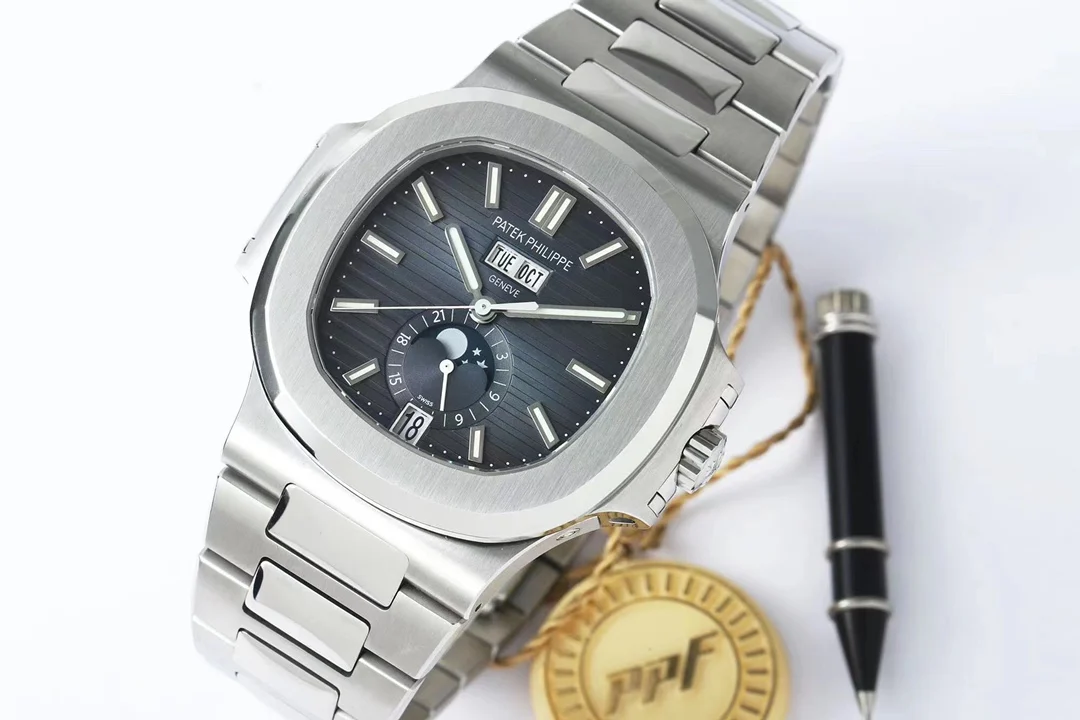 Patek Philippe Nautilus Annual Calendar Steel Blue Dial 5726
