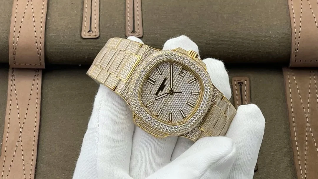Patek Philippe Nautilus Black Dial Diamond-Set 5711