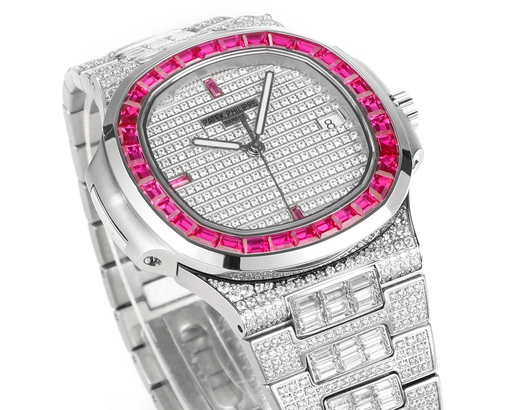 Patek Philippe Nautilus Black Dial Diamond-Set 5711 — detail