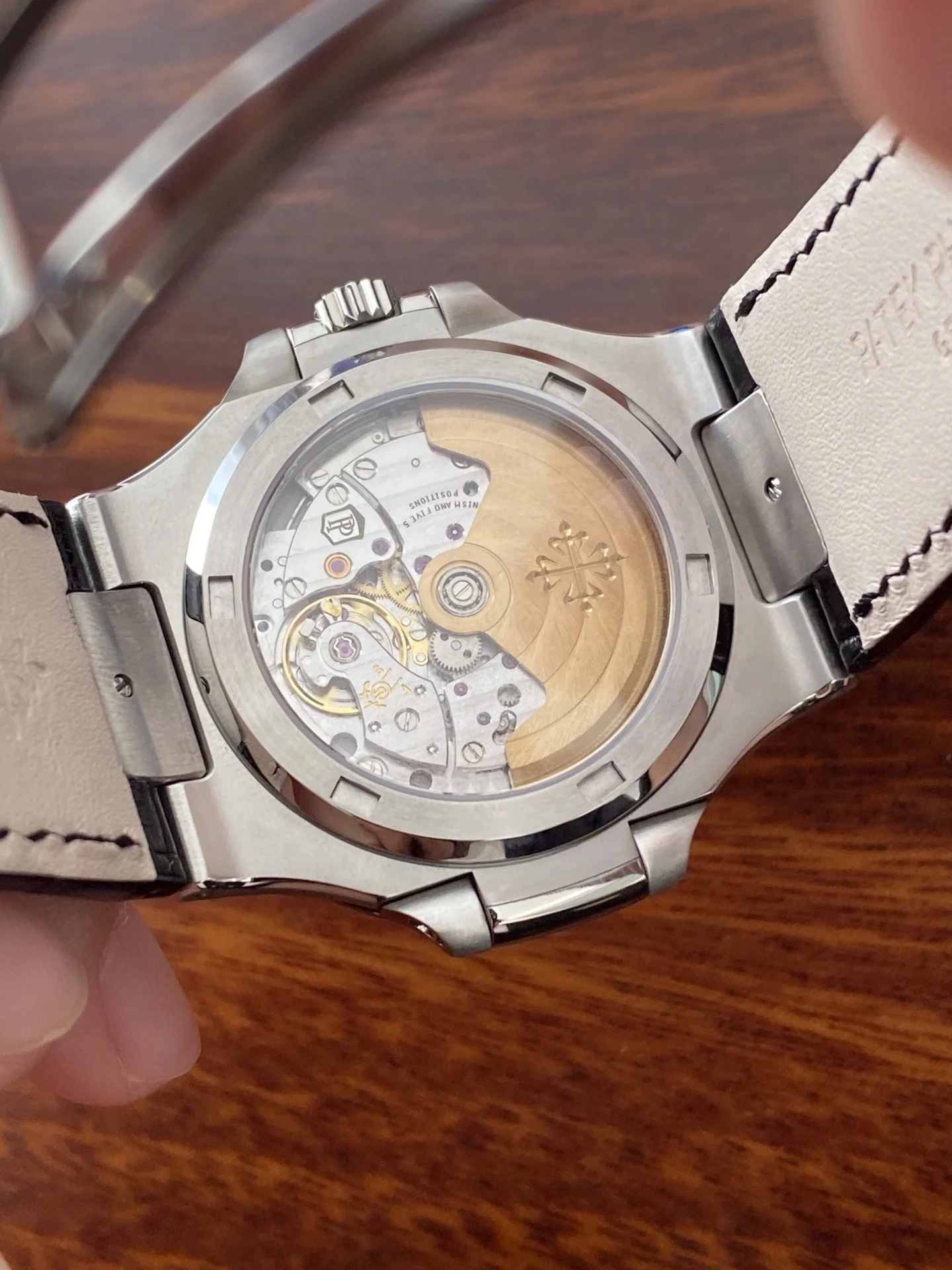 Patek Philippe Nautilus Blue Dial 5711 β photographed off the sweep