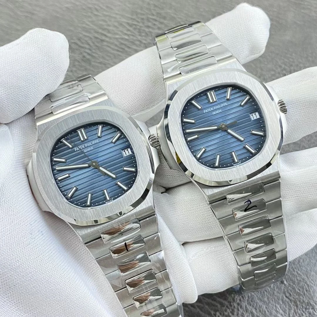Patek Philippe Nautilus Blue Dial 5711 40mm — photographed off the sweep