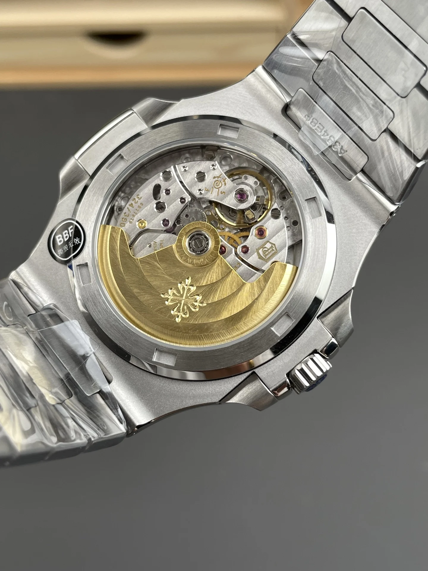 Patek Philippe Nautilus Blue Dial 5711 40mm — photographed off the sweep