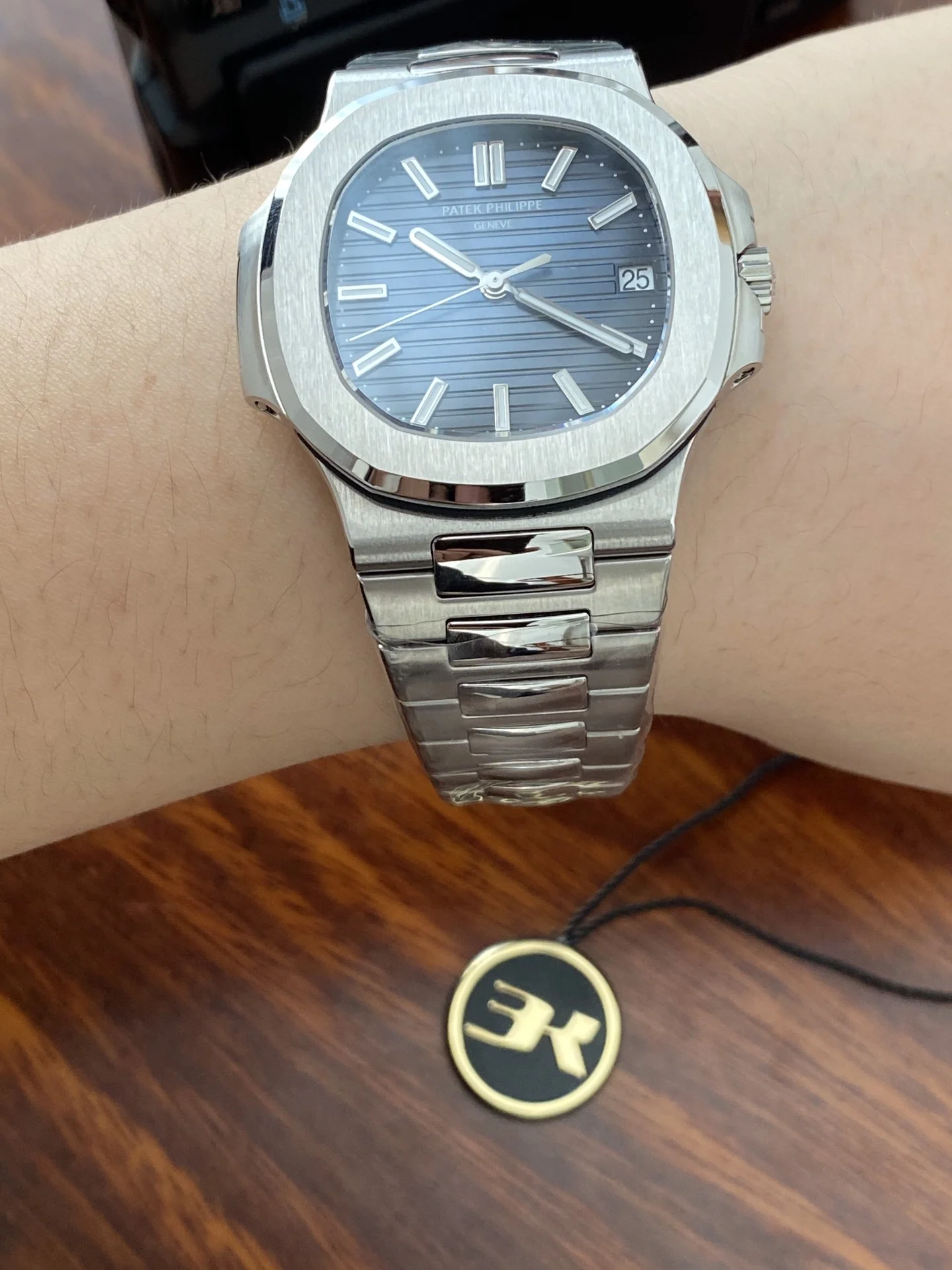 Patek Philippe Nautilus Blue Dial 5711 β photographed off the sweep