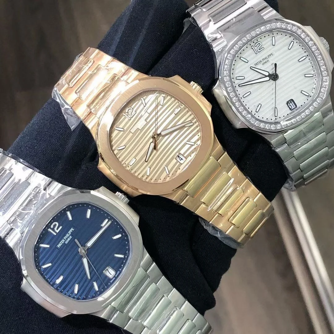 Patek Philippe Nautilus Diamond-Set — photographed off the sweep