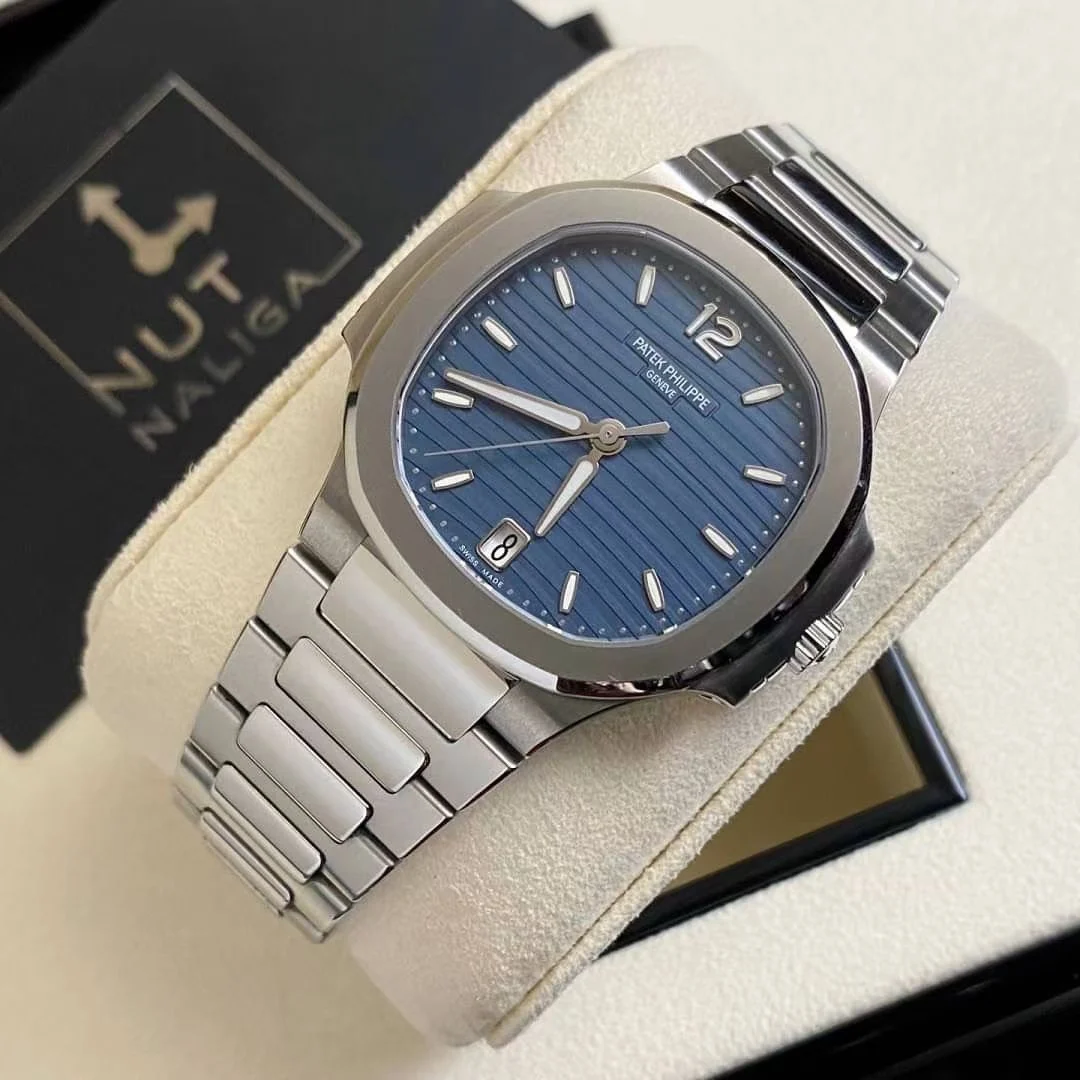 Patek Philippe Nautilus Diamond-Set — photographed off the sweep