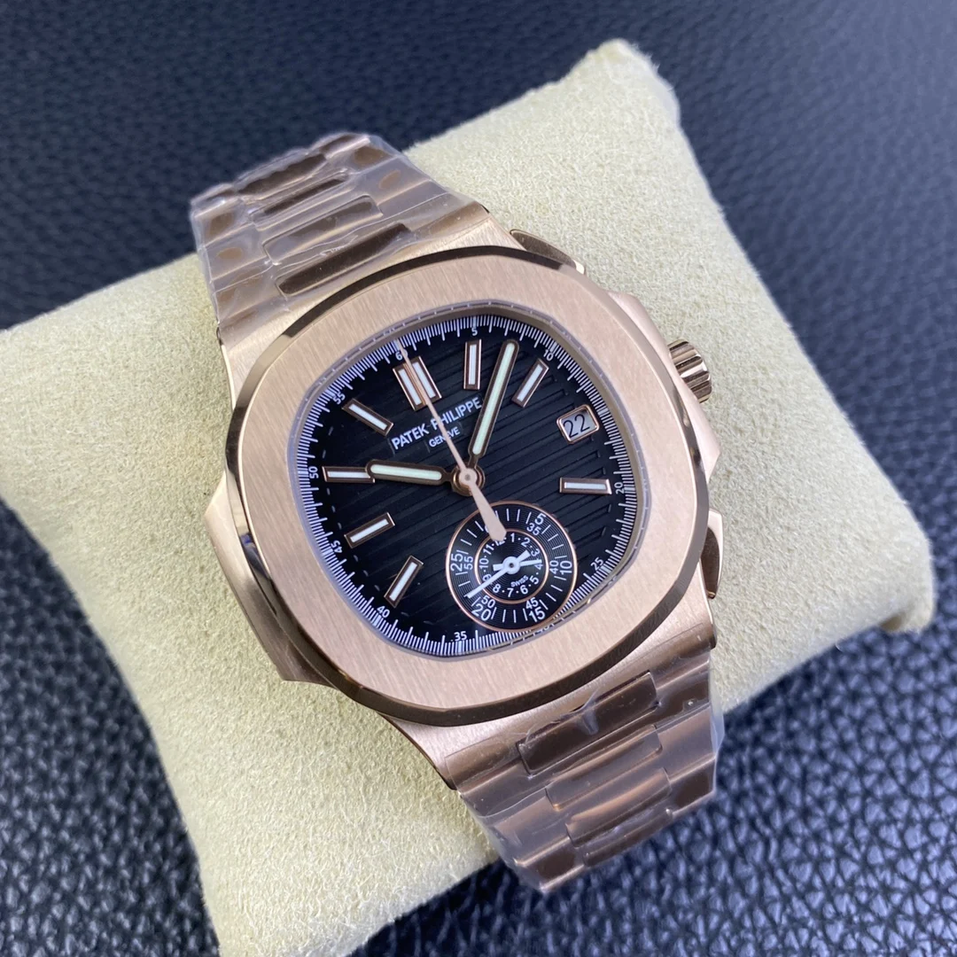 Patek Philippe Nautilus Diamond-Set 5980 40.5mm — photographed off the sweep