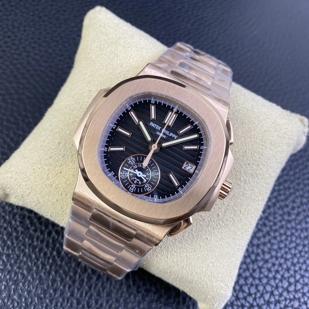 Patek Philippe Nautilus Diamond-Set 5980 40.5mm — photographed off the sweep