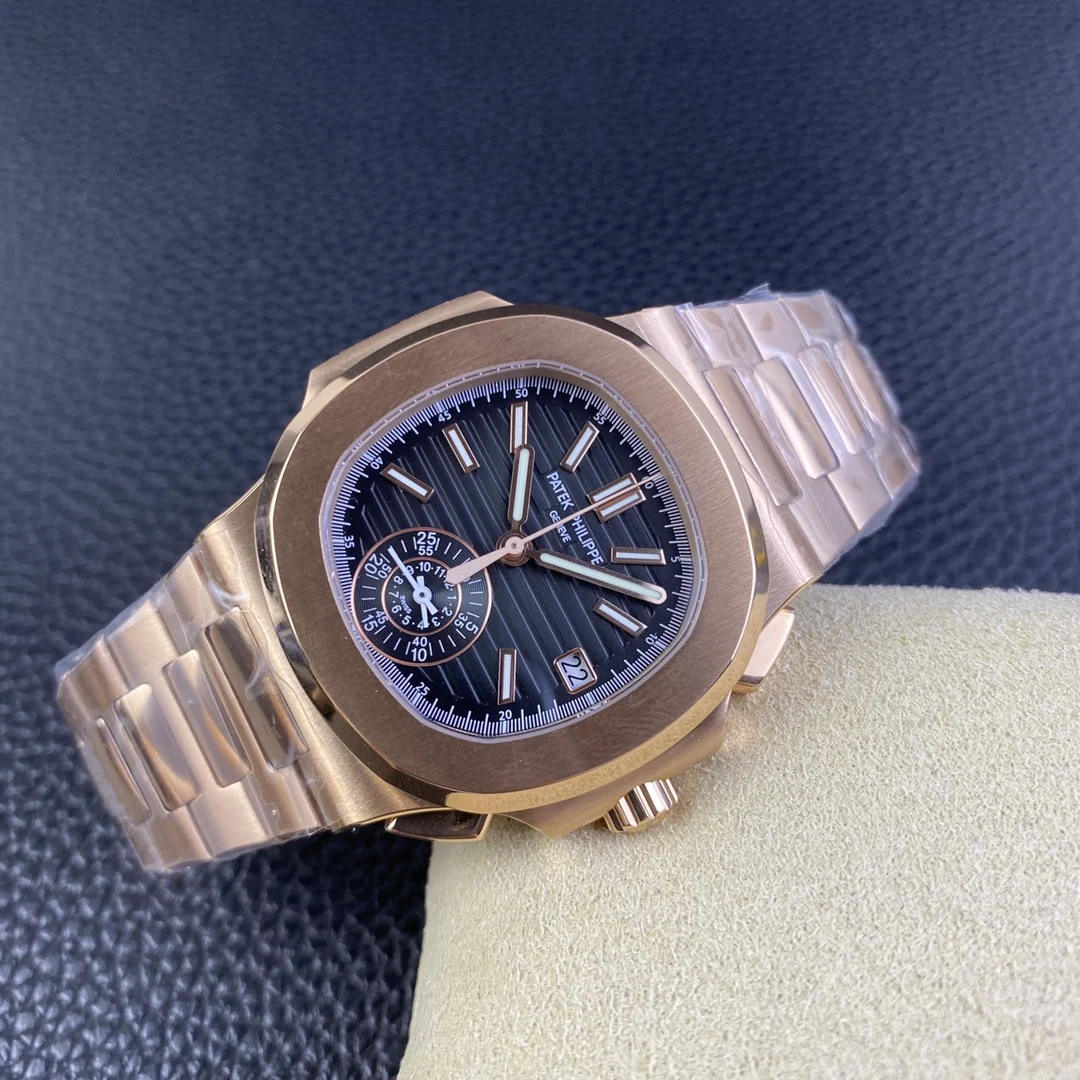 Patek Philippe Nautilus Diamond-Set 5980 40.5mm — photographed off the sweep